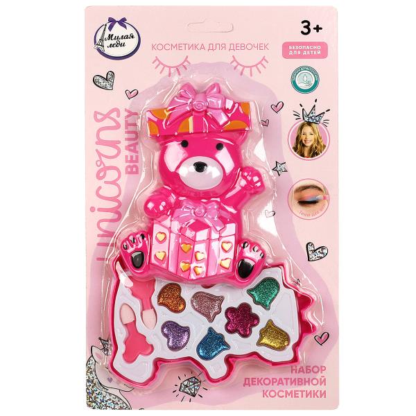 Косметика ДЛЯ ДЕВОЧЕК набор косметики: тени для век сками блестящие, аппликация МИЛАЯ ЛЕДИ в кор.2*120шт