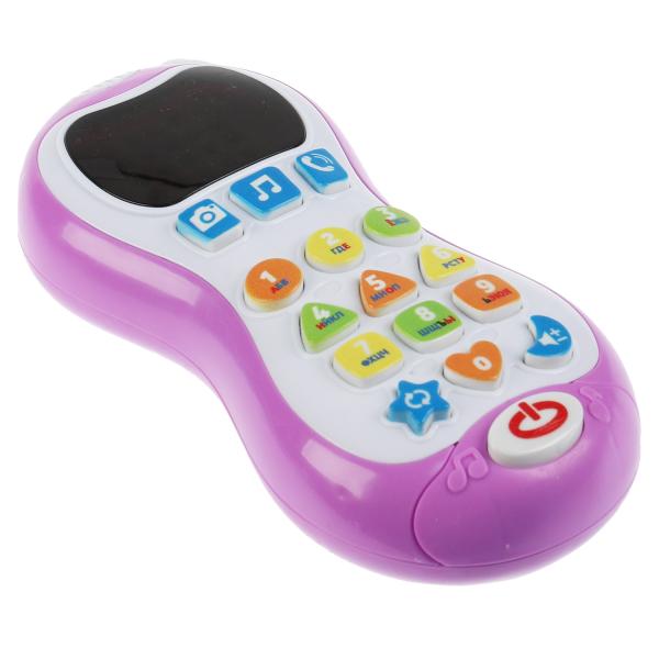 Телефон с обучающим экраном Жукова М.А. азбука.300 слогов, песен,звуков.кор.бат. Умка в кор.120шт