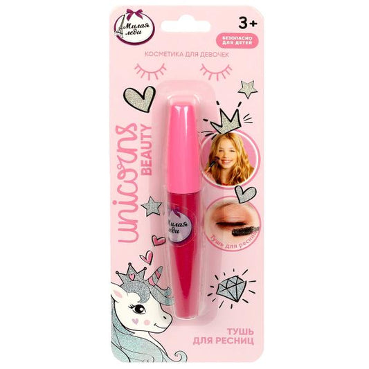 Косметика ДЛЯ ДЕВОЧЕК тушь для ресниц, 8 мл, розовая МИЛАЯ ЛЕДИ в кор.4*24шт