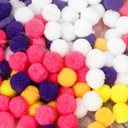 Application de pompons 17*23 cm en forme de MUУЛЬТИ АРТ en cor.100шт