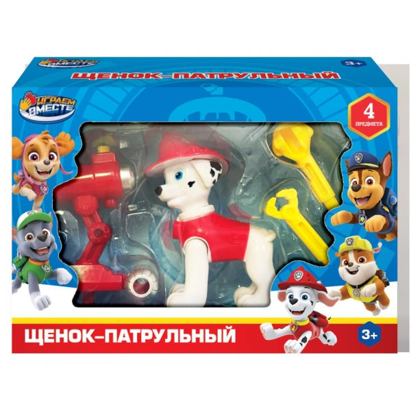 Фигурка шенок патрульный, 3 вида в ассортименте, коробка 17*12*5см ИГРАЕМ ВМЕСТЕ в кор.2*84шт