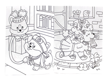 РАСКРАСКА С БРАСЛЕТИКАМИ. МОДНЫЕ ЗВЕРЯТА