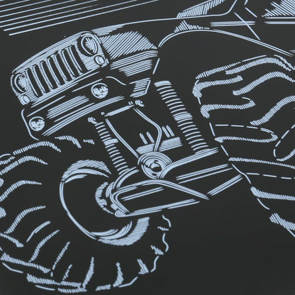 Гравюра 18*24 см машина, цветная МУЛЬТИ АРТ в кор.120шт