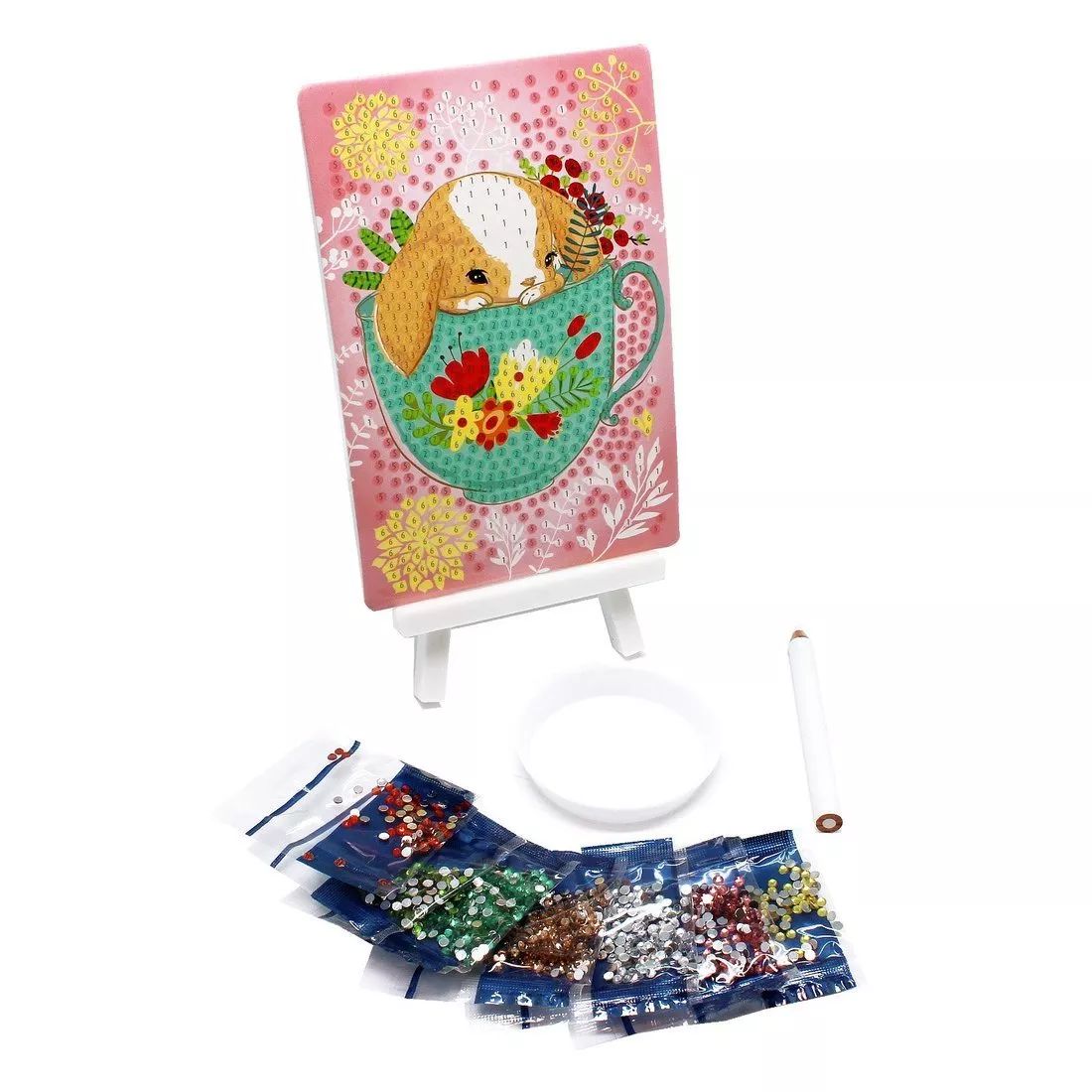 Набор для тв-ва Алмазные узоры Зайчик в чашке