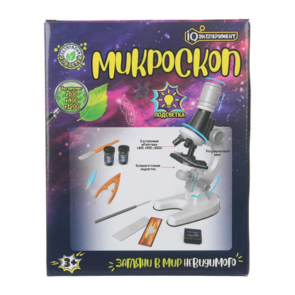 Игрушка опыты микроскопа IQ Эксперимент в кор.36шт