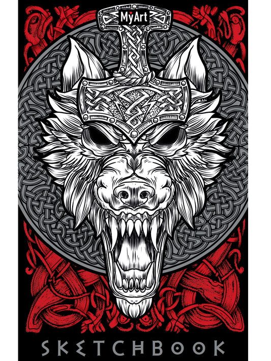 MyArt. СКЕТЧБУК. КЕЛЬТСКИЕ МОТИВЫ. Кельтский волк