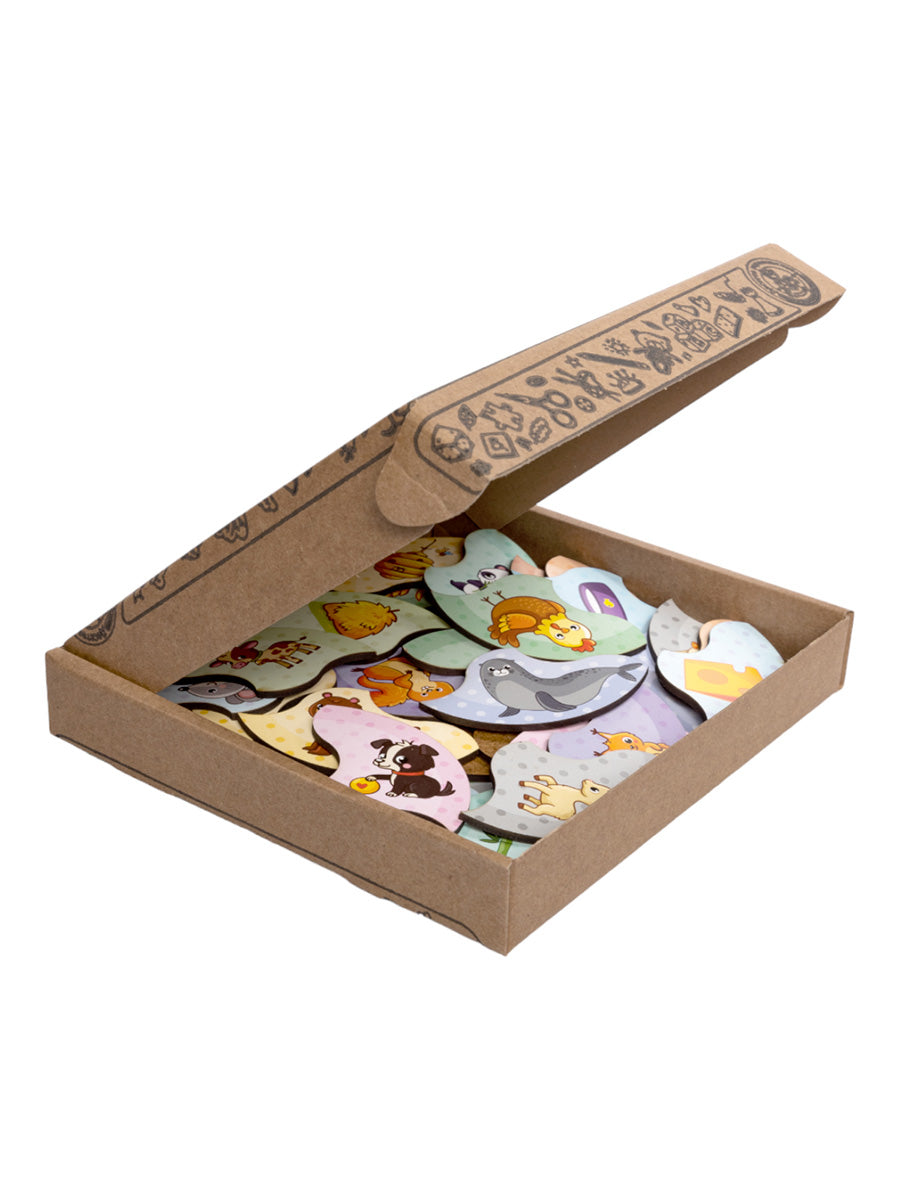 Пазлы из дерева. Мои первые пазлы "Мама и малыш" 36 эл