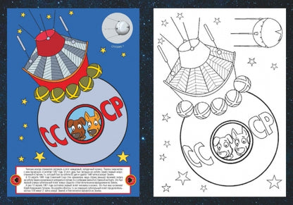 Космос. Раскраска с многоразовыми НАКЛЕЙКАМИ