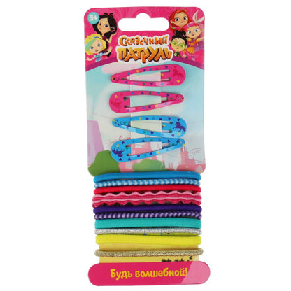 Акс-ры д/девочек СКАЗОЧНЫЙ ПАТРУЛЬ набор д/волос, резинки и заколки МИЛАЯ ЛЕДИ уп-10шт в кор.100уп