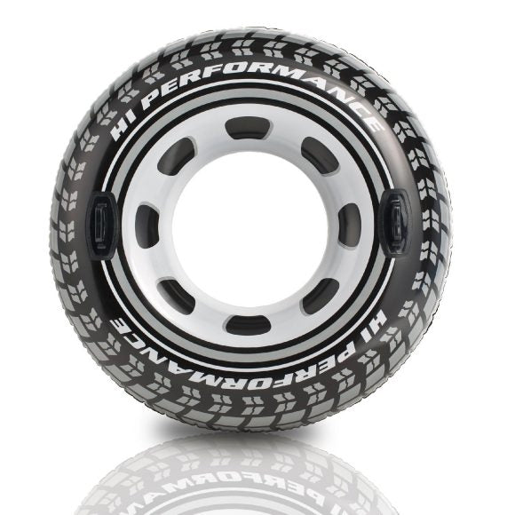 Круг надувной INTEX "Monster Truck Tube" (Большое колесо), с держателями, от 9 лет, 114см