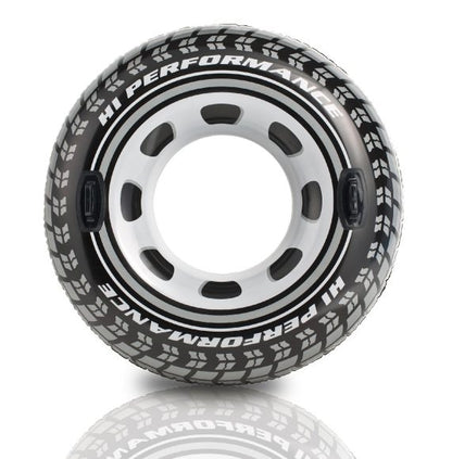 Круг надувной INTEX "Monster Truck Tube" (Большое колесо), с держателями, от 9 лет, 114см