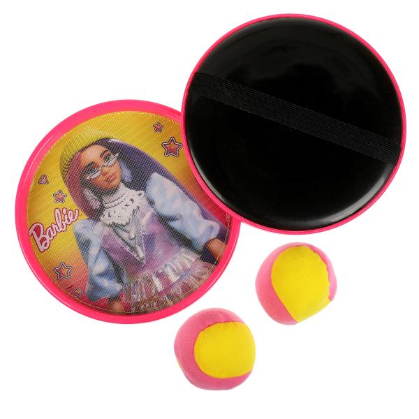 Мячеловка БАРБИ с липучкой ИГРАЕМ ВМЕСТЕ в кор.2*60шт
