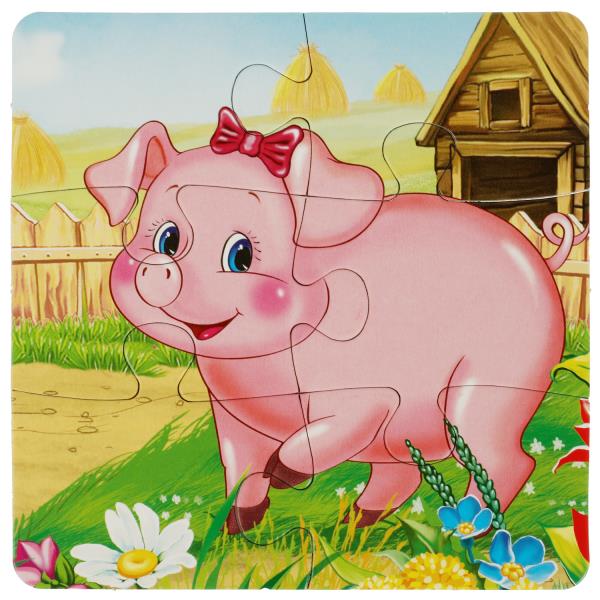 Кто как говорит. В.Степанов. Книга с 5 пазлами. 160х160мм. 10 карт. стр. Умка в кор.28шт