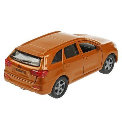 Машина металл KIA sorento prime, 12 см, двери, багаж., инерц., золотой, кор. Технопарк в кор.2*24шт