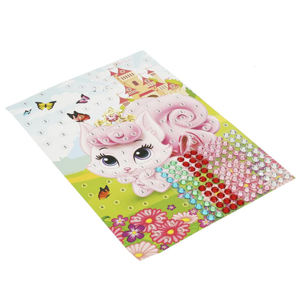 Аппликация стразами в пакете 15*21 см питомцы МУЛЬТИ АРТ в кор.100шт
