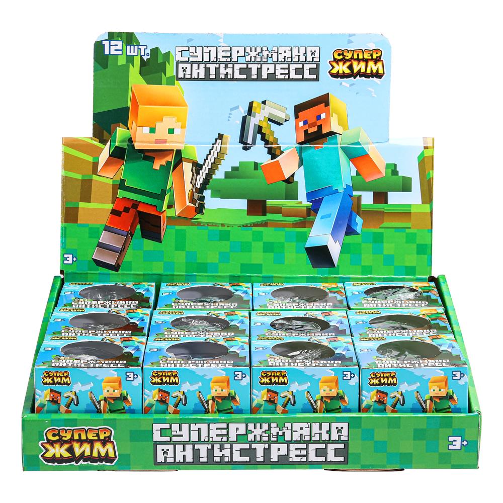 Игрушка-антистресс мяч в сетке 6см, цвета в асс., дисплей Супер Жим уп-12шт в кор.6уп