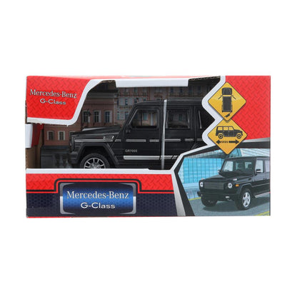 Машина пластиковая MERCEDES-BENZ G-CLASS 12 см, инерц, черный, кор. Технопарк в кор.2*120шт