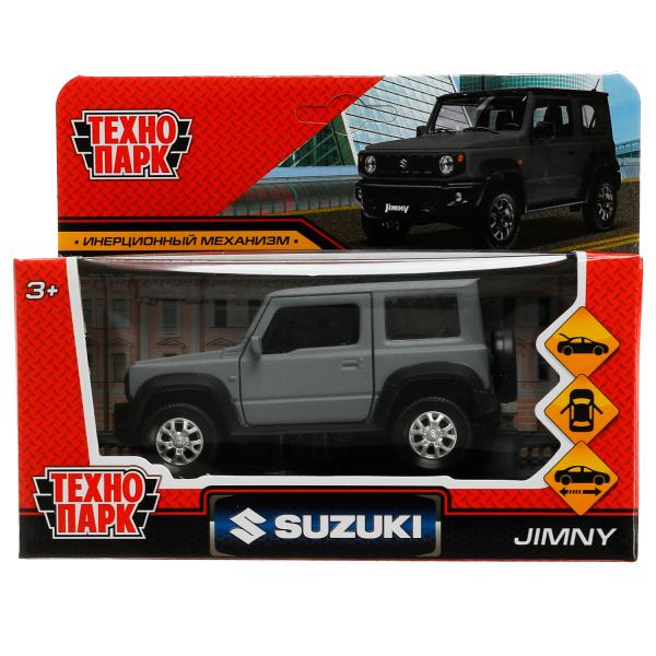 JIMNY-12FIL-GY335446 Машина металл SUZUKI JIMNY 11,5 см, двер, баг, инер, сер, кор. Технопарк в кор.