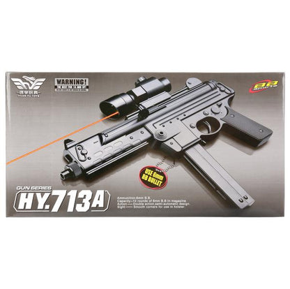 Автомат (п) с лазером. прицелом, съемный магазин, с пульками 905/713А в кор. в кор.48шт