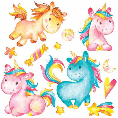 Наклейки декоративные Дрофа-Медиа Единорожки (21х29 см)