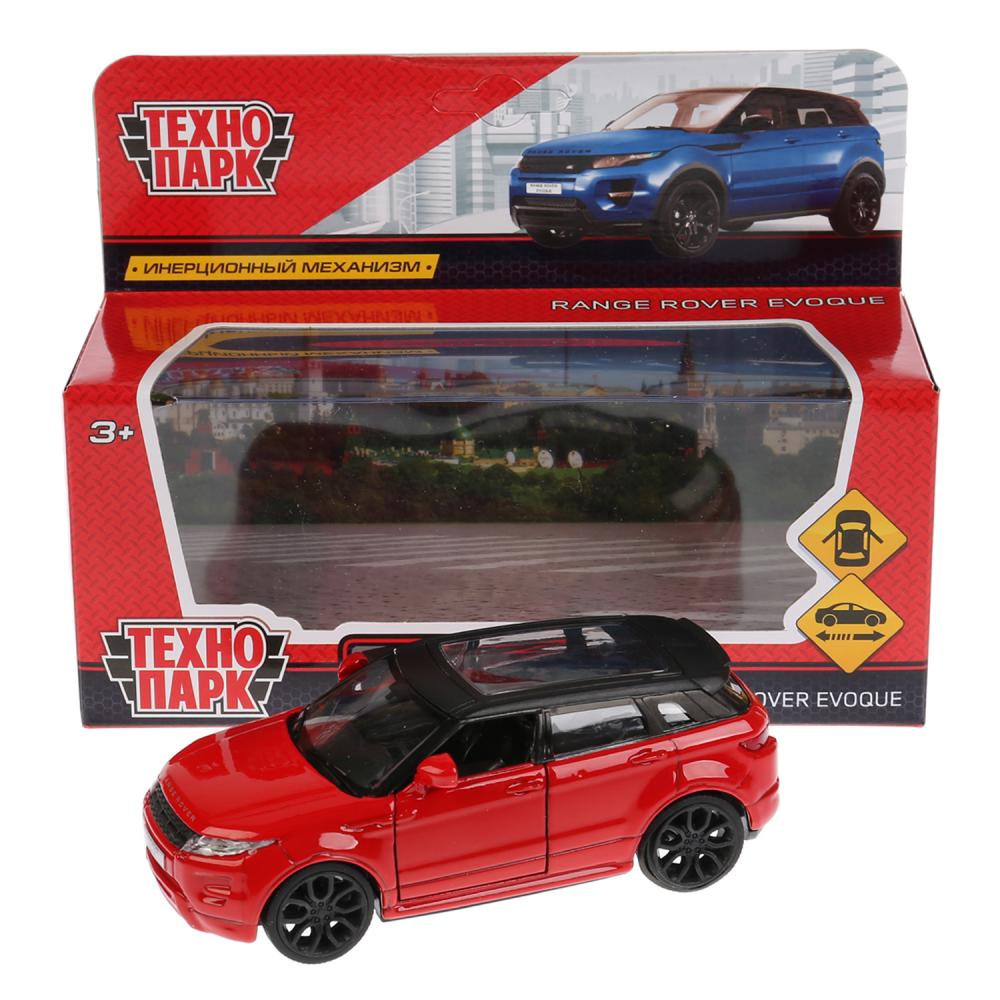 Машина металл LAND ROVER RANGE ROVER EVOQUE 12,5см,открывающая дверь,инерц, красный Технопарк в кор2*36шт