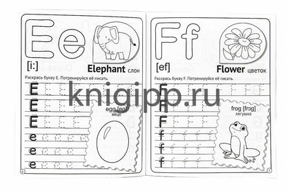 МОЯ РАБОЧАЯ ТЕТРАДЬ. АНГЛИЙСКИЙ АЛФАВИТ И ЦИФРЫ
