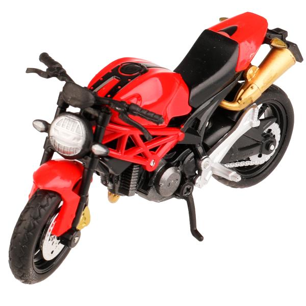 2004I099-R2Модель металл СТРИТБАЙК 11см, руль поворач, подвеска, подножка, кор. Технопарк в кор.5*48