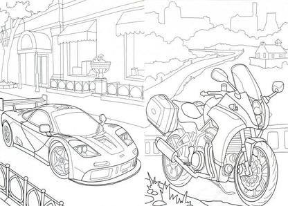 РАСКРАСКА А4 эконом. В ГОРОДЕ МАШИН