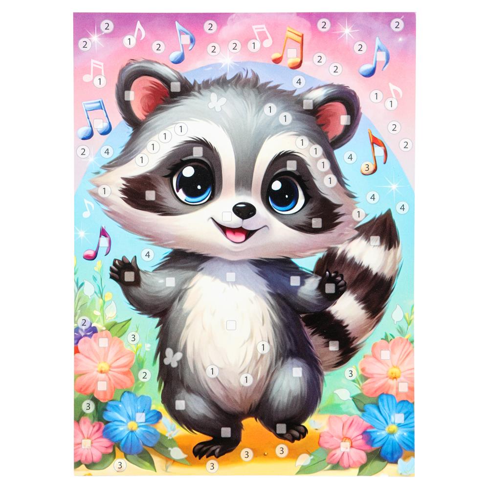 Аппликация пайетками 3D енотик МУЛЬТИ АРТ в кор.100шт