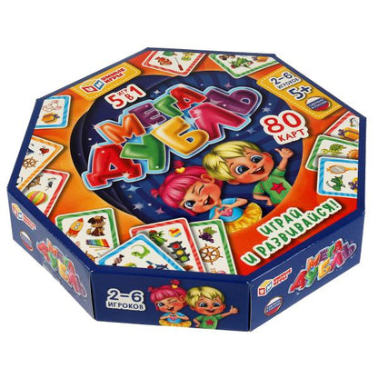 Megadubul 5 en 1. 80 cartes 230х230х45 mm. Умные игры в кор.12шт