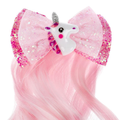 Les accessoires pour/devotchek ЭНЧЕНТИМАЛС прядь волос на заколке (фуксия) в пак. МИЛАЯ ЛЕДИ уп-10шт в кор50уп