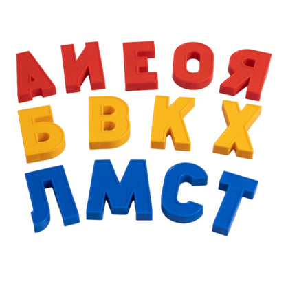 МАГНИТНАЯ КАССА. НАБОР БУКВ РУССКОГО АЛФАВИТА, ЦИФР И ЗНАКОВ (H=35, 78 ШТ.) в кор.10шт