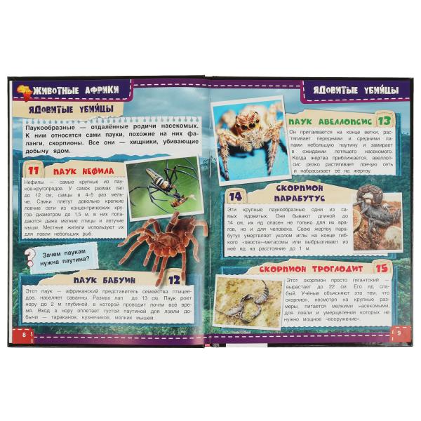 Животные Африки. 100 фактов. И. Я. Павлинов. Энциклопедия с развивающими заданиями. Умка в кор.22шт