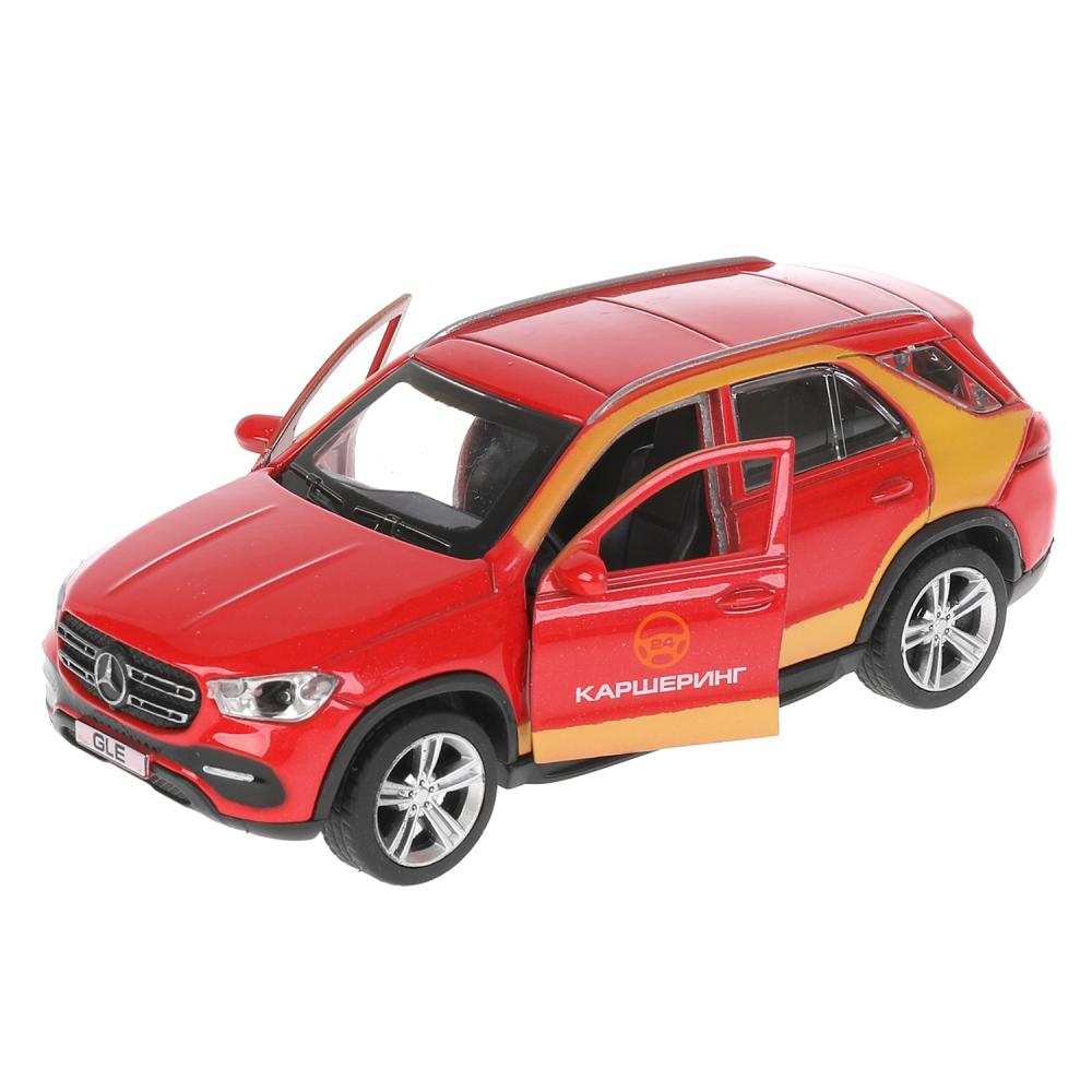 GLE-12DELI-RD Машина металл MERCEDES-BENZ GLE КАРШЕРИНГ 12 см, двери, багаж, красный, кор. Технопарк