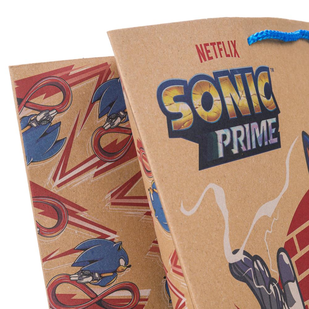 Paquet de bricolage Sonic Sonic, xl 33,5*45*15 cm, sac de transport en cor.5*12 pouces