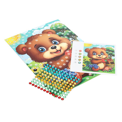 Аппликация Со стразами 15*21 см медвежонок МУЛЬТИ АРТ в кор.100шт