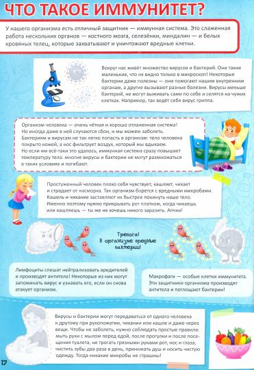 Атлас с наклейками. Тело человека. 21х29,7 см. 16 стр. ГЕОДОМ