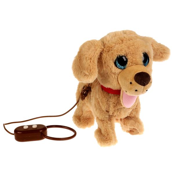 Интерактивный щенок Чарли 22см ходит,на пульте-поводке МОЙ ПИТОМЕЦ в кор.12шт