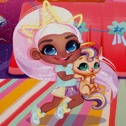 Коврик-пазл Hairdorable 8 сегментов, каждый 31.5*31.5см ИГРАЕМ ВМЕСТЕ в кор.12шт