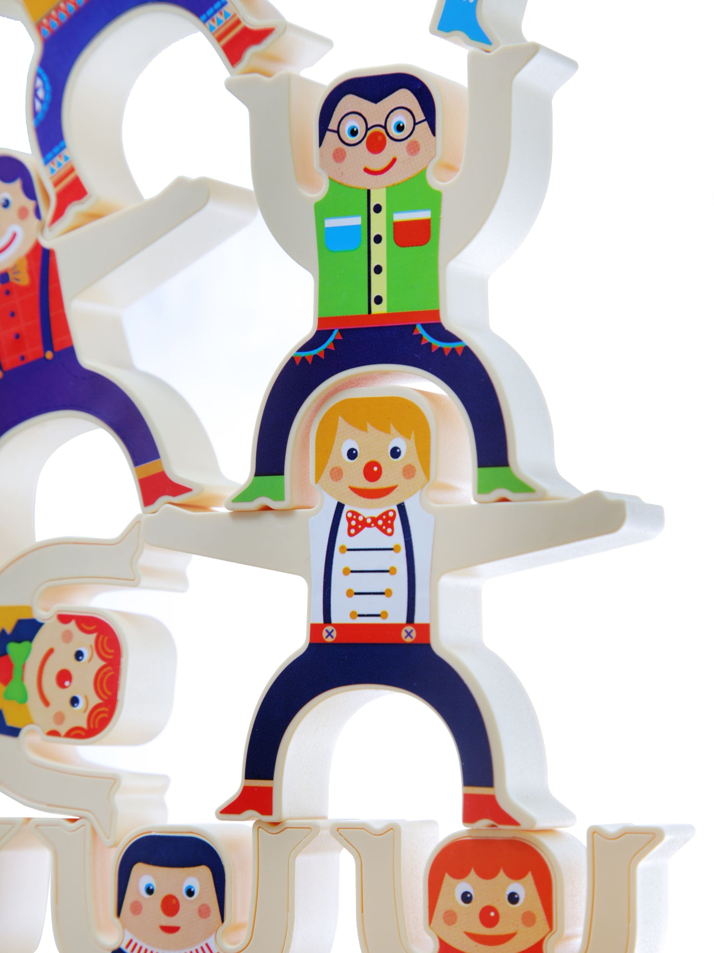 Jeux de jouets pour bébés, série "Акробаты", 24 pièces
