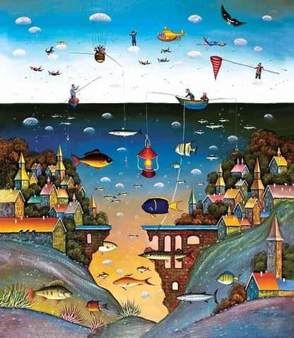 Пазл деревянный На суше и на море, 175 дет