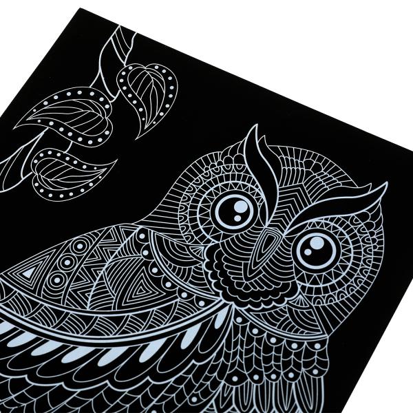 Gravure anti-stress 18*24 cm, couleur argent, 120 pièces
