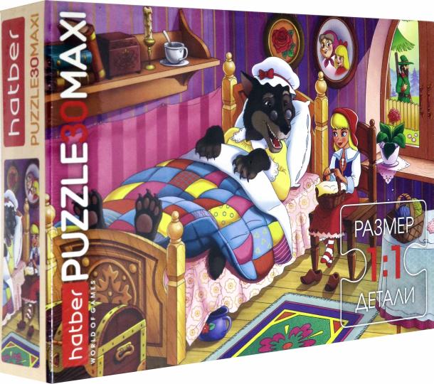Hatber Puzzle-30 MAXI Красная шапочка,30ПЗ4_20764