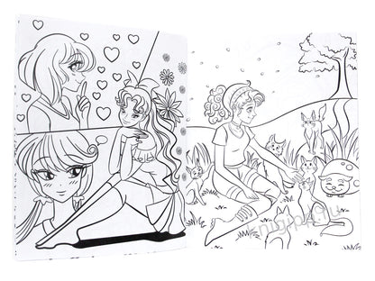 РАСКРАСКА АНИМЕ. МОЭ-ПЕРСОНАЖИ