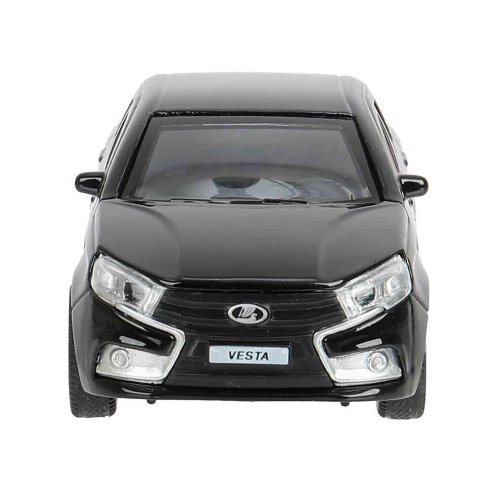 Машина металл LADA vesta 11,5 см, двери, черный, кор. Технопарк в кор.2*36шт