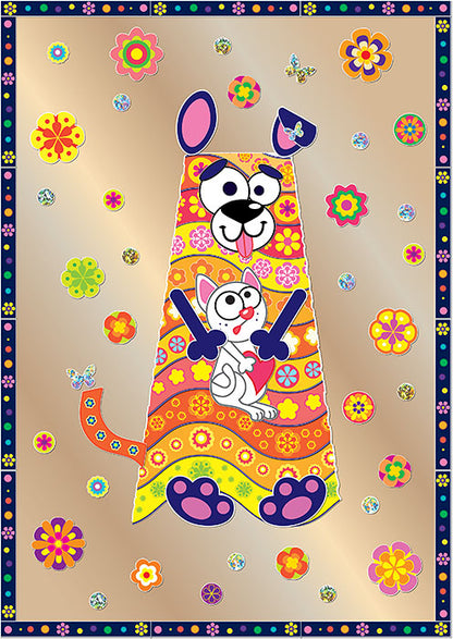 Набор для изготовления картины "Полосатик Собакен"