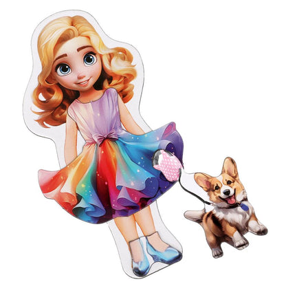 Одень куклу. Развивающая игра на магнитах. 58 предметов одежды., 3+. Умные игры в кор.20шт