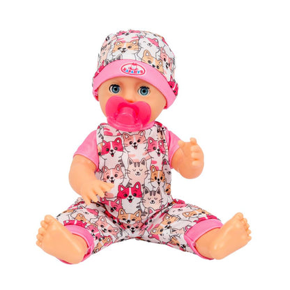 Пупс озвучивает 25см, Шаинский музыка пьет, пишет, закр. глазки, 4акс, 100 фраз КАРАПУЗ в кор.24шт