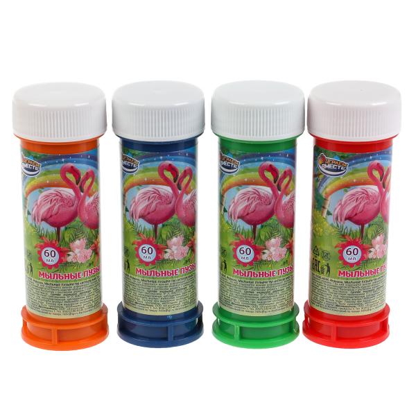 Мыльные пузыри flamingo 60ml ИГРАЕМ ВМЕСТЕ jusqu'à 36шт dans кор.6уп