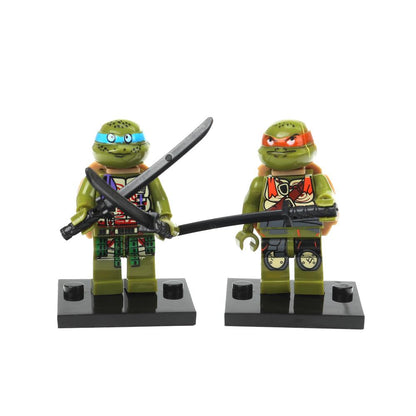 Конструктор фигурки черепашки+супер герои -6 шт Город мастеров в кор.2*96шт